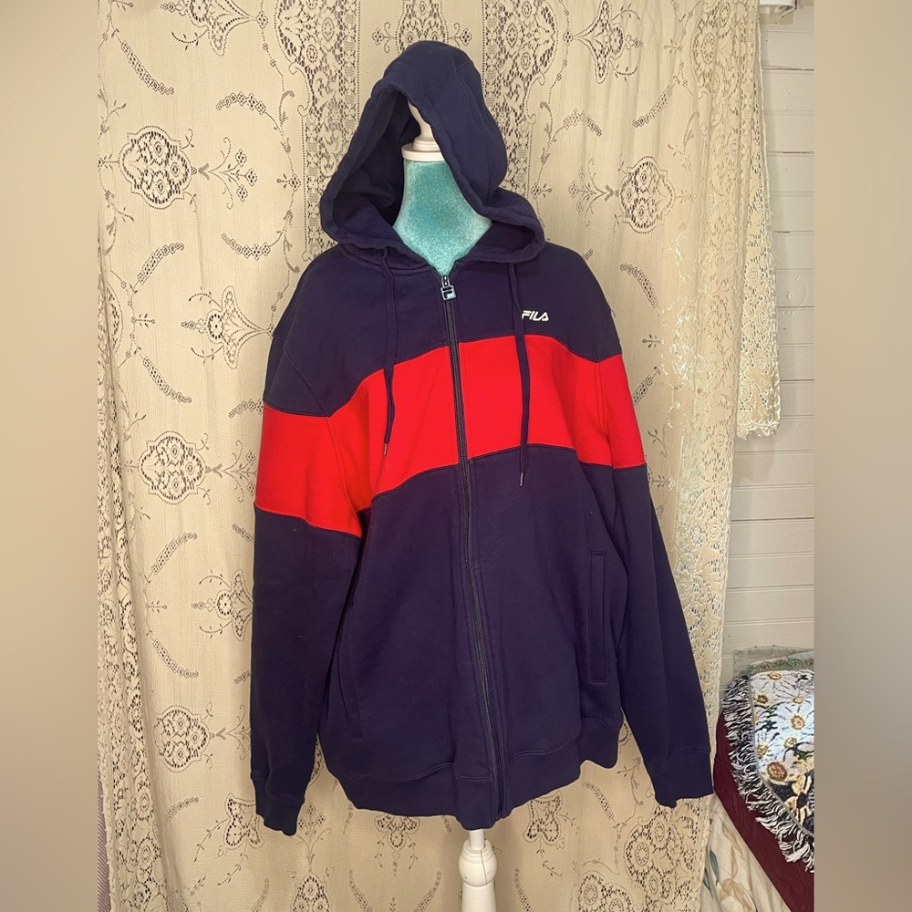 Fila: awesome oversized zip up hoodie